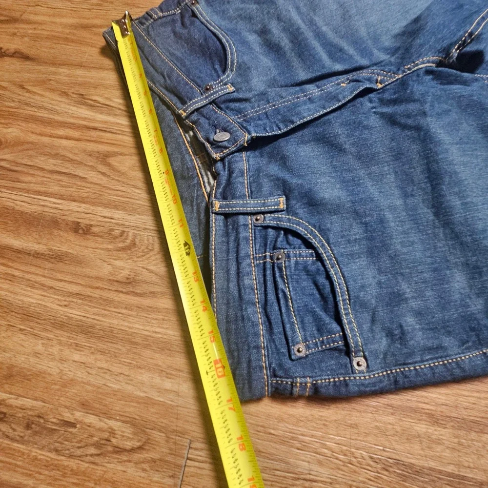 Levi's 541 Athletic Taper Jeans Mens 33x32 Blue Dark Wash Stretch Denim Classic